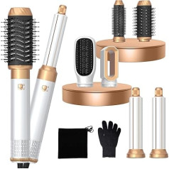 Air Styler 6 in 1 Magic Styler mit 1000 W Hair Styler für Haartrockner, Haarbürste, Föhnbürste, Auto-Luftstyler, Glättungsbürste, zum Trocknen, Locken, Glätten