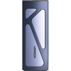 M.2 NVMe 10 Gb/s diska korpuss + USB-C - USB-A / USB-C - USB-C kabelis - melns