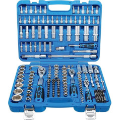 BGS 2292 Socket Spanner Set Wave Profile 192 Pieces Drive 6.3 mm (1/4