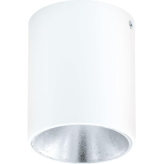 EGLO Wall/Ceiling Lamp, Aluminium, Plastic Integriert, 4 W, White, Silver