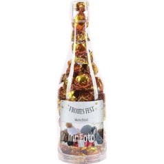 Herz & Heim® Fair Trade Chocolates for Christmas in an Attractive Bottle with Personalised Label Photo Merry Fest