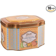 Leone since 1857 - Metal Tin Fruit Gums Forest Fruits - Fruit Gums - Leone Gluten-Free and Vegan Sweets - Metal Tin 200 g