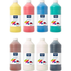 Lefranc Bourgeois Gouache Set 8 Bottles of Liquid 1 Litre