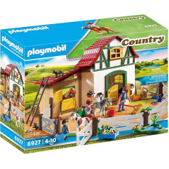 Playmobil Large Horse Riding School Advent Calendar, Country Pony Yard with Many Animals and Hayloft