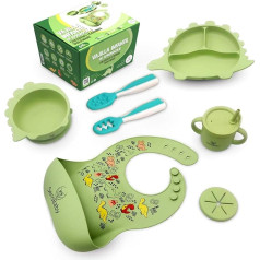 Blw Accessories Baby - Baby Crockery Set, Baby Crockery Set, Baby Crockery Set with Suction Cup, Baby Plate Set, Casual Crockery Set Baby, Crockery Set Baby