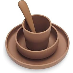 Jollein Children's Crockery Set 4-Piece Caramel