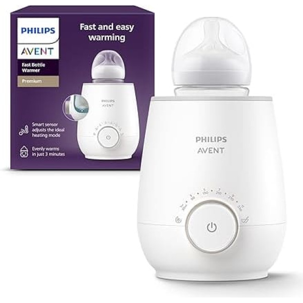 Philips AVENT SCF358/00 Bottle Warmer, for Quick and Even Heating of Milk and Baby Food, White