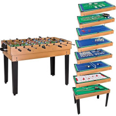 DEMA Football Multi Game Table 15 in 1 Brown