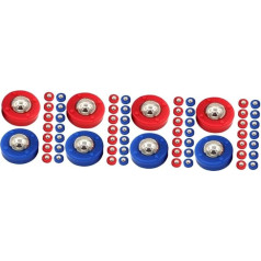 Happyyami Shuffleboard Balls for Games Drawer Divider Shuffleboard Curling Accessories Wheels for Table Appliances Mini Basketballs Table Top Gadgets Mini Ball Roller Plastic Pack of 20