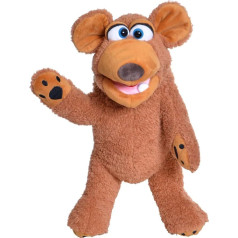 Living Puppets Muckelbert W875 Bear Hand Puppet Made of High-Quality Materials in Great Colours Size 37 cm