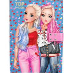Depesche TOPModel 11125 Diary with Code and Sound, Blue, Approx. 20.5 x 15 x 3 cm
