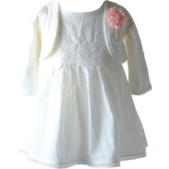 Linen Cotton Christening Dress Party Dress Baby Girl Dress Flower Girl Dress L15