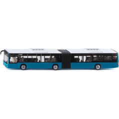 siku 3736, MAN articulated bus, 1:50, incl. 2 sticker sheets, metal/plastic, turquoise, toy model, rubber tyres, opening doors