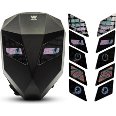 Kissral Apron for Kids + Chef Hat, Kids Cooking Apron, Kids Apron, Kitchen Apron for Kids, Painting, 4-12 Years, Size L (Blue), Blue, 32.5 x 42 x 19 cm, Casual, blue, Casual