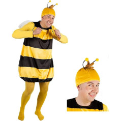 Willi Costume with Headpiece for Adults – Maya the Bee – Two Piece – Animal Costume (M)
