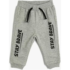Koton Baybboys Jogger Printed Detail Drawstring Pocket Brushed Interior Sweatpants