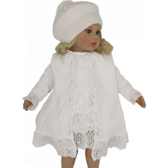 Six for Kids Christening Girls Christening Ceremony Dress 3 Piece Set White