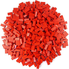 Lego® Bricks Red - Pack of 100 2 x 4 Building Blocks - Lego® Classic Basic - Model Number 3001 - Construction Toy, Educational Toy for Development and Learning for Children from 3 Years