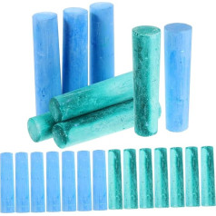 Pack of 40 Large Chalk Children's Accessory Multifunctional Sidewalk Chalk Large Drawing Chalk Colour Chalk for Blackboard Teachers Chalk for Teaching Chalk for Pavement Plaster Powder
