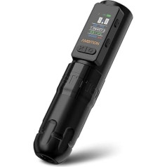 Ambition Soldier Max Rotary Tattoo Machine, Wireless Pen Machine with 4.0 mm Hub, Billing Function, Frequency Mode & Stabilisation System, 2400 mAh Battery for Professionals