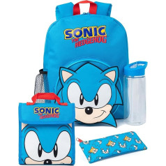 SONIC THE HEDGEHOG Boys Blue Luggage: Children's Luggage, One Size, blue