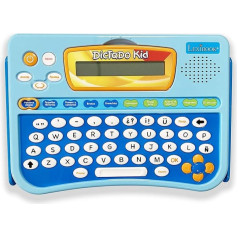 LEXIBOOK Dictado kid Spanish Activity Set, 5 dictations activities and 5 games, more than a thousand questions and exercises, Blue, DC500ES