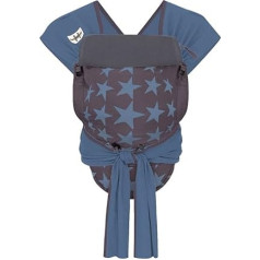 Hoppediz Hop-tye Buckle - Baby Carrier I Halfbuckle I Mei Tai I Belly Carrier & Back Carrier I Los Angeles Design Blue, One Size for Hip Circumference up to 160 cm