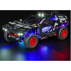 cooldac LED Light Kit for Lego 42160 Technic Audi RS Q e-tron, Creative Decorative Lights Set Compatible with Lego Technic 42160 Audi RS Q e-tron Set Building Blocks Model, Not Included Lego Set