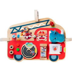 Lilliputiens 83180 Fire Engine Wooden Toy for Children