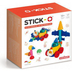 Magformers Magnētisko klucīšu komplekts ar draugiem 17 elementi