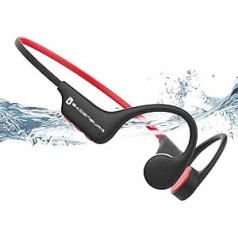 BADENBURG S3 Bone Sound Headphones, Sports Headphones IP68 Waterproof, Bluetooth 5.3, Wireless, Open Ear Swimming Headphones, 32GB Memory, MP3, Perfect for Swimming, Running, Cycling (Black)