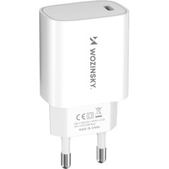 20W USB-C 100-240V tīkla lādētājs balts