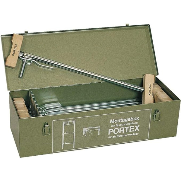 Klemmsia 540 Portex-Montagebox, Ausführung: Komplett, Inhalt 9 Türfutterspreizen