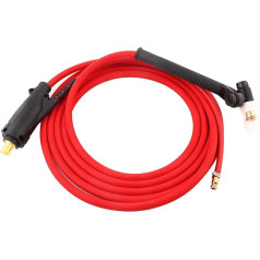 Welding Torch, NP17 TIG Torch, 4 Metre TIG Welder Argon Arc Soldering Tool, Red, Portable Lightweight TIG Welding Torch, TIG Welding Torch