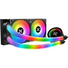 XIGMATEK Kit Watercooling Neon Aqua RGB - 240 mm (Noir)