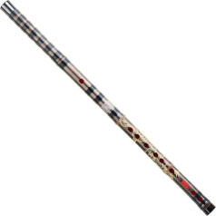 OWIEN Dizi Ethnic Musical Instrument Bamboo Flute Professional Playing C d e f g g g Black Bamboo Chinese Bamboo Flute Fife Dragon and Phoenix Flute (D)