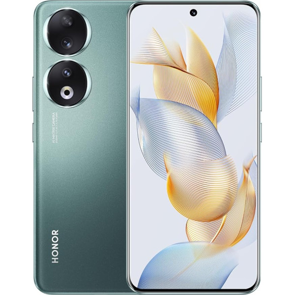 HONOR 90 Smartphone 5G 12GB 512GB, 6.7 Inch AMOLED 120Hz, 200MP Main Camera, 5000mAh Battery, Android 13, Dual SIM, NFC, Green