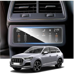 RUIYA Compatible with Audi A6 A7 2019-2024 Navigation Screen Protector, 164 x 52 mm Navigation Screen Protector HD Tempered Glass A6 Protective Film GPS Touchscreen Tempered Glass Screen Protector