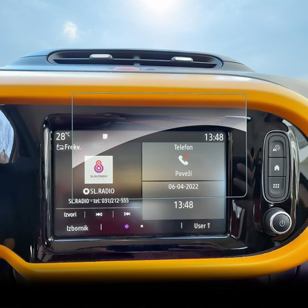 SHAOHAO Compatible with Renault Twingo III 2014-2024 / Twingo E-Tech Électrique 2019-2024 7 Inch Navigation Protective Film Scratch-Resistant Protective Film 9H Screen Protector Renault Twingo