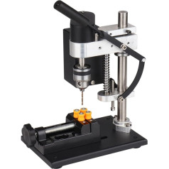 Mini Electric Bench Drill Press Stand Kit, 8000 rpm, 7-Speed Bench Drill with Variable Speed, Precise Drilling, DIY Drilling (Luxury Version)