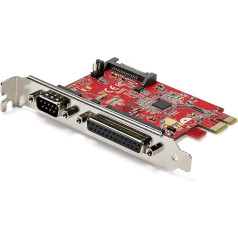 StarTech.com PCIe Card with Serial and Parallel Interface - PCI Express Combo Adapter Card with 1x DB25 Parallel Interface & 1x RS232 Serial Interface (PEX1S1P950)