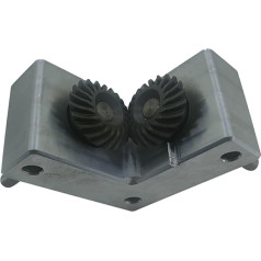 QXSJEDYCH Miter Gearbox 1 Piece 90 Degree Angle Steering Device DIY Model Gear 6 mm 8 mm Output Shaft Micro Spiral Cone Gear Aluminium Alloy Frame Sprocket Mechanical (8 mm Shaft)