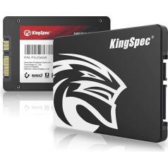 KingSpec 256GB 2.5 Inch SATA Hard Drive Internal SSD SATA 3 Internal SSD 3D NAND Flash, 2.5 Inch Compatible with Desktop/Laptop