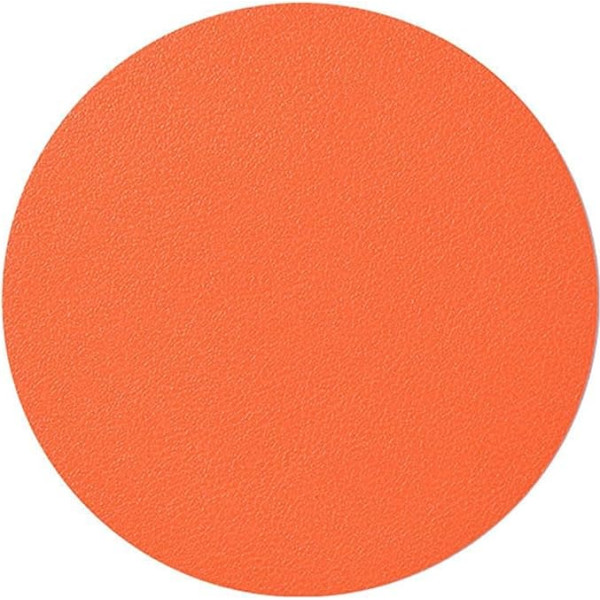 ‎Luojuny Luojuny Flexibles Tischset, Tischset, Untersetzer-Set, lebendige Farben, verschleißfest, rutschfestes Design, runde quadratische Tassenunterlage, Tassenunterlage, runde Tassenunterlage Orange Runden