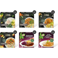 Combination Pack for Food Storage with 12 Menus - Ferit Dishes for the Microwave / Water Bath - Südwind Lebensmittel