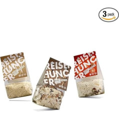 Reishunger Organic Blitz-Risotto Ready Mixes in Set - 3 Different Varieties (3 x 250g) - Gluten Free - Also Available as a Set of 6 and 9