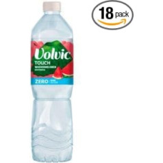 Volvic Touch Zero Watermelon Flavoured Water, Pack of 18 (18 x 0.75 L) Disposable