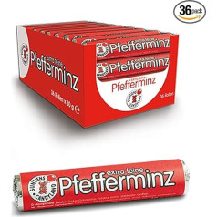 Suntjens Peppermint Sweets 36 Rolls of 30 g (18 Sweets per Roll)