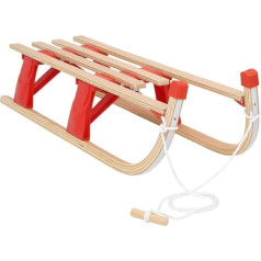 vidaXL Wooden Sledge Backrest Wood 119 cm Sledge Children Various Selection