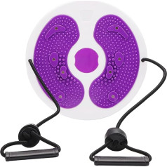 Abdominal Muscle Board, Exercise Disc with 6 Magnets, Fitness Twister with Handles, Waist Relief, Balance Rotating Disc, Multifunctional Twist Board, Exercise with Massage Foot Sole